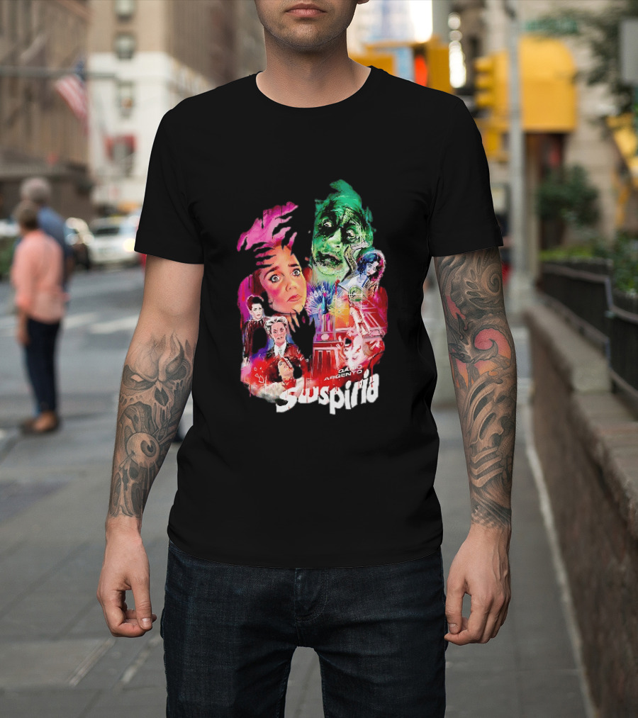 Suspiria Dario Argento Horror Collage Death Is Coming For You T-Shirt
