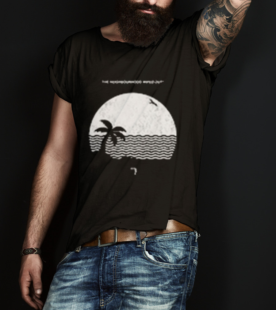 The Neighbourhood Wiped Out Album Palm Tree Beach Scene T-Shirt