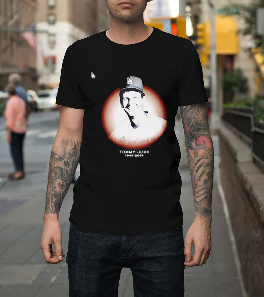 Tommy John 1943 2026 Memorial Baseball LA Dodgers T-Shirt