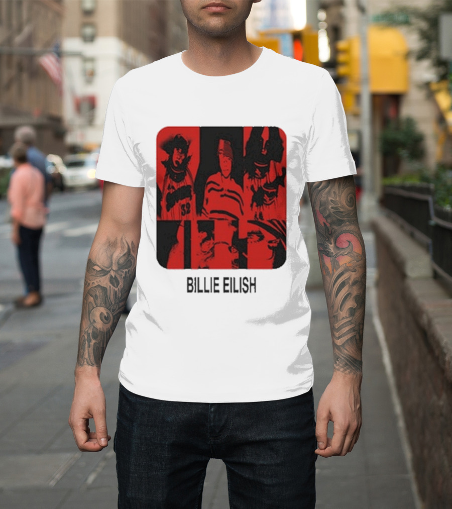 Billie Eilish Thermal Be Collage Photo T-Shirt