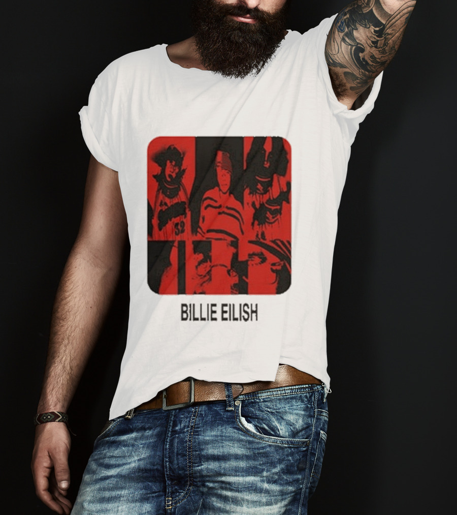 Billie Eilish Thermal Be Collage Photo T-Shirt