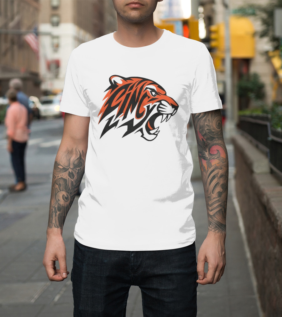 Cincy Tiger Stripes Roaring Bengal T-Shirt