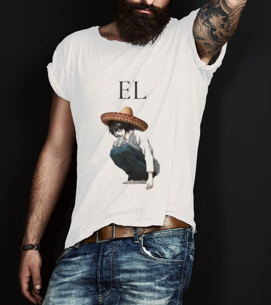 El L Death Note Mariachi Sombrero T-Shirt