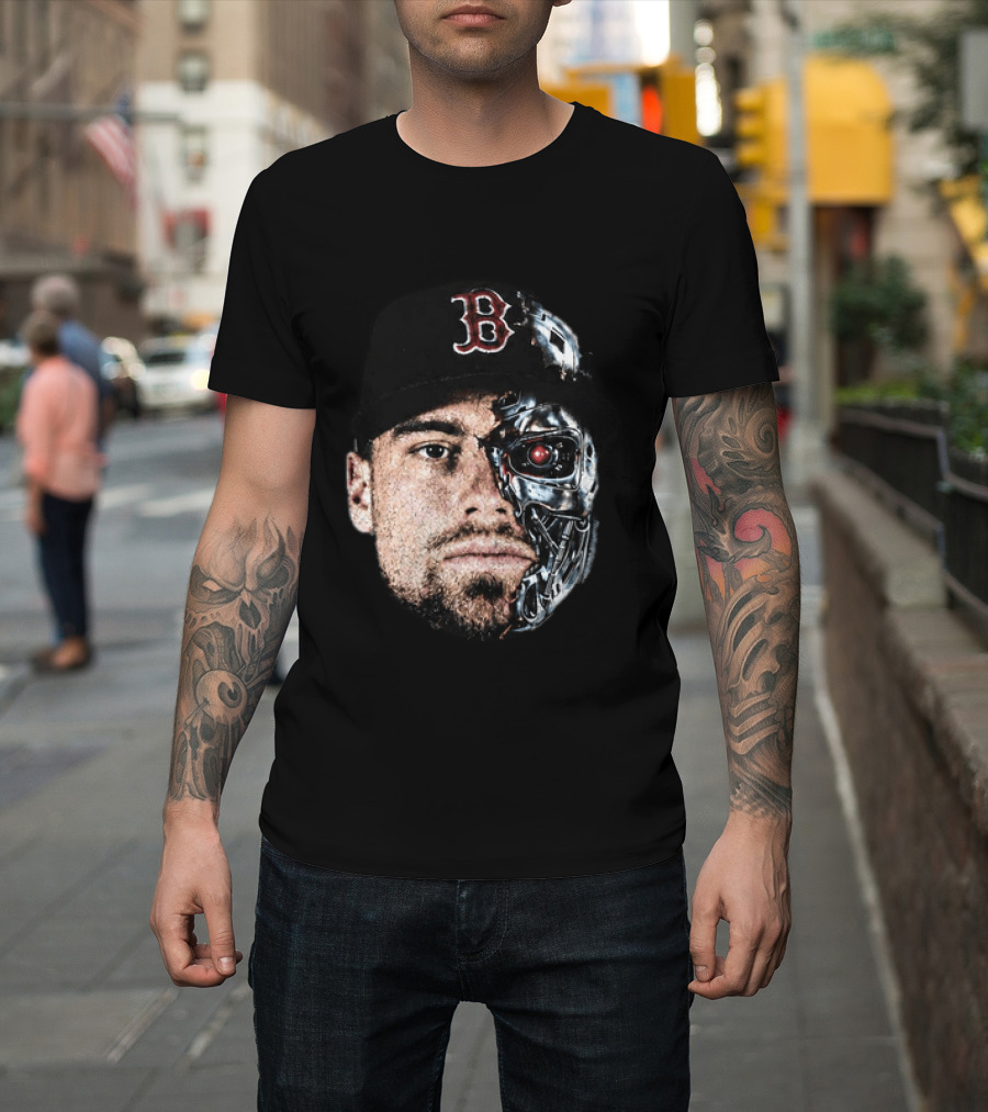 Caleb Durbin Terminator Face Boston Cap Robo Fusion T-Shirt