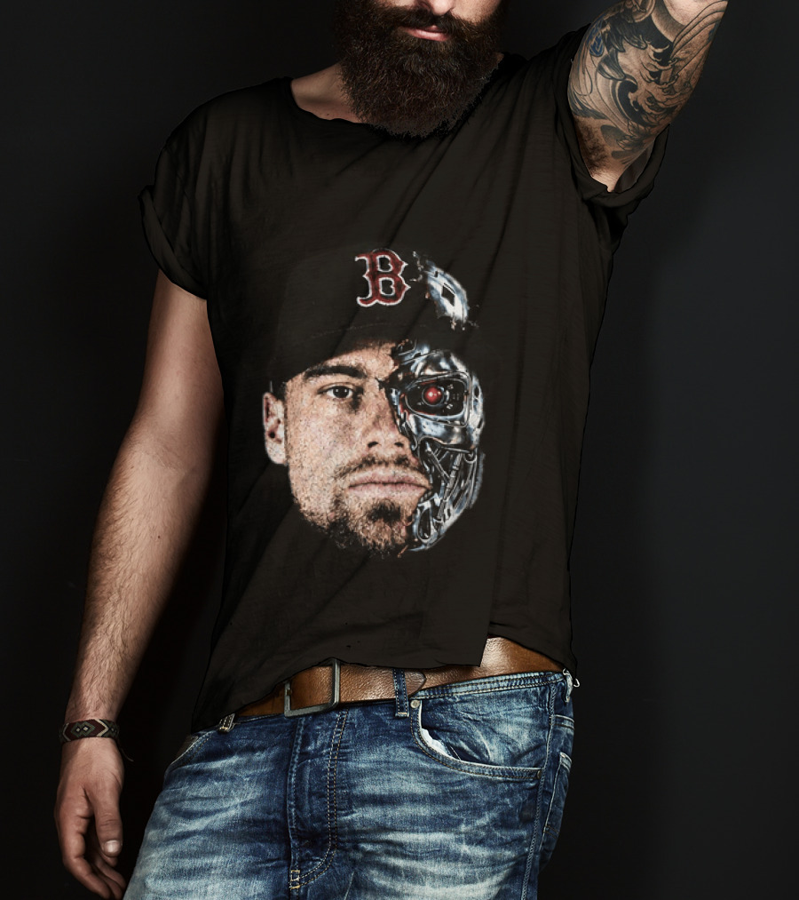 Caleb Durbin Terminator Face Boston Cap Robo Fusion T-Shirt