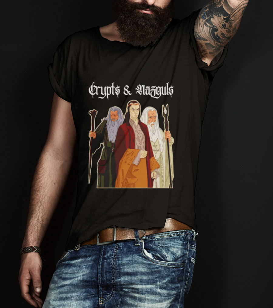 Crypts & Nazguls Dark Wizards Fantasy T-Shirt