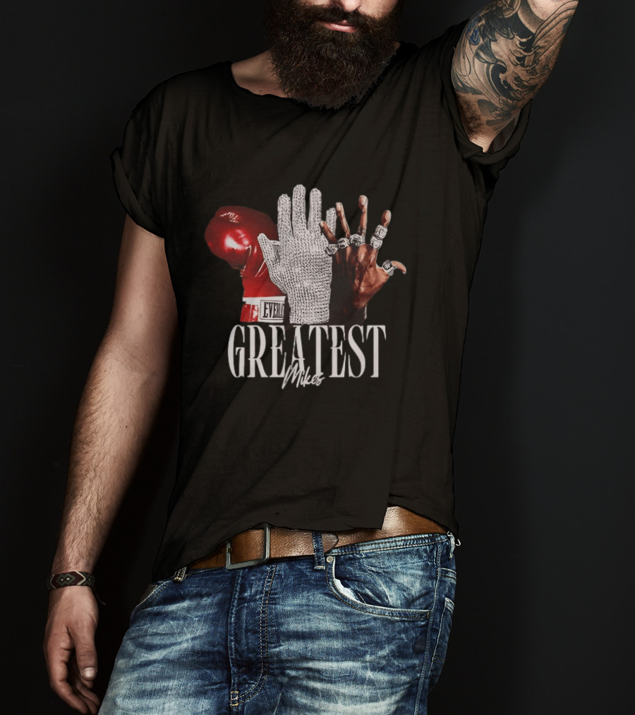 Greatest Mikes Glove Rhinestone Boxing Rings T-Shirt