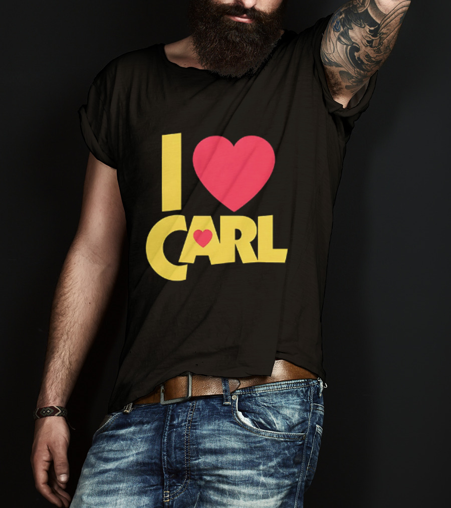 I Love Carl Heart Dungeon Crawler T-Shirt