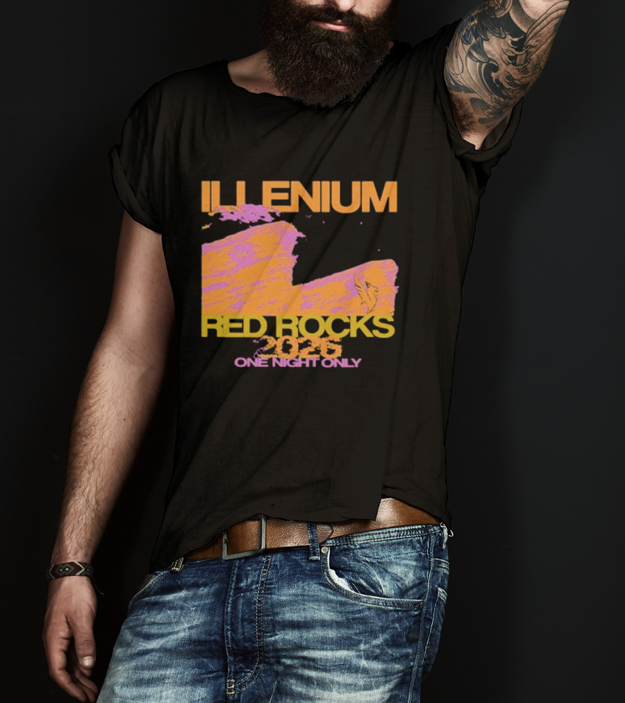 ILLENIUM Red Rocks 2026 One Night Only Event August 19 T-Shirt