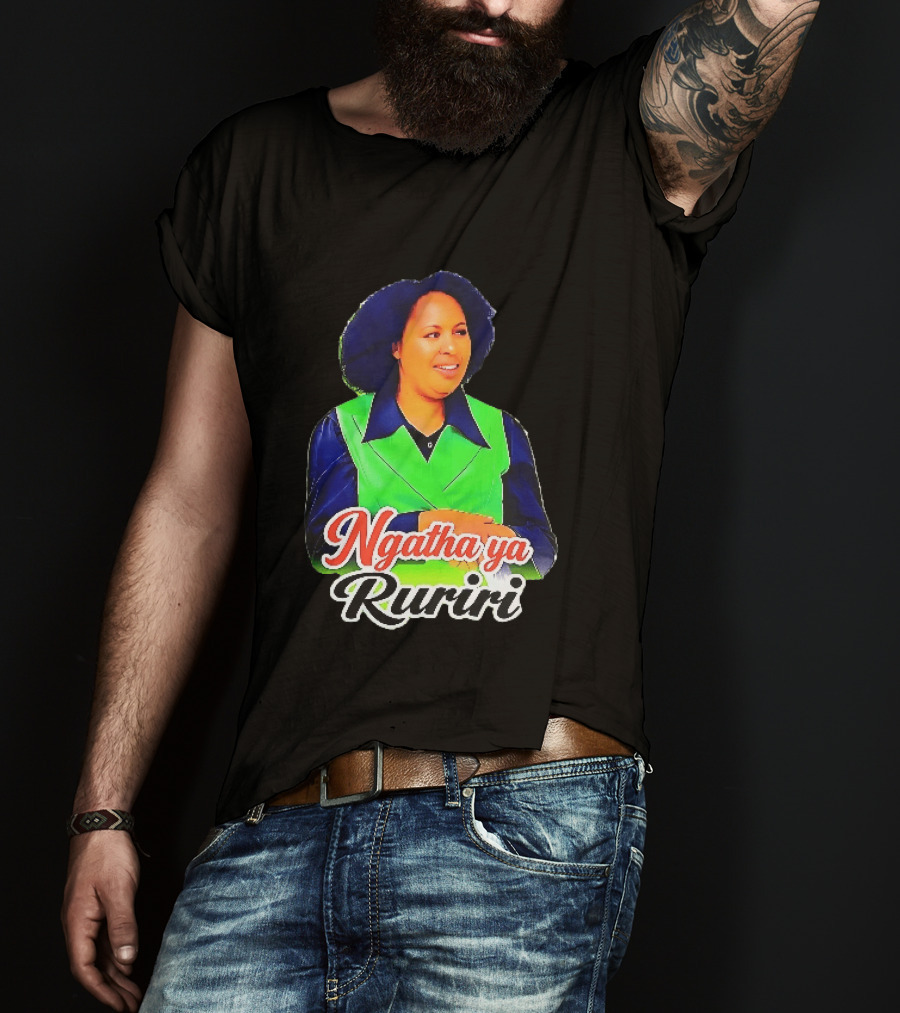 Ngatha Ya Ruriri Afro Woman In Green And Blue Outfit T-Shirt