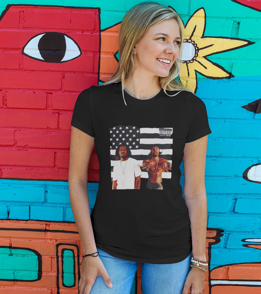 OutKirk Kirk X Floyd American Flag Explicit Content T-Shirt