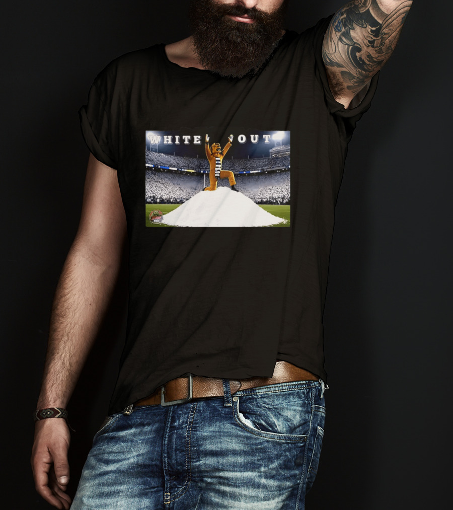 Pablo Pledgescobar Penn State Nittany Lines White Out Stadium Mascot Celebration T-Shirt