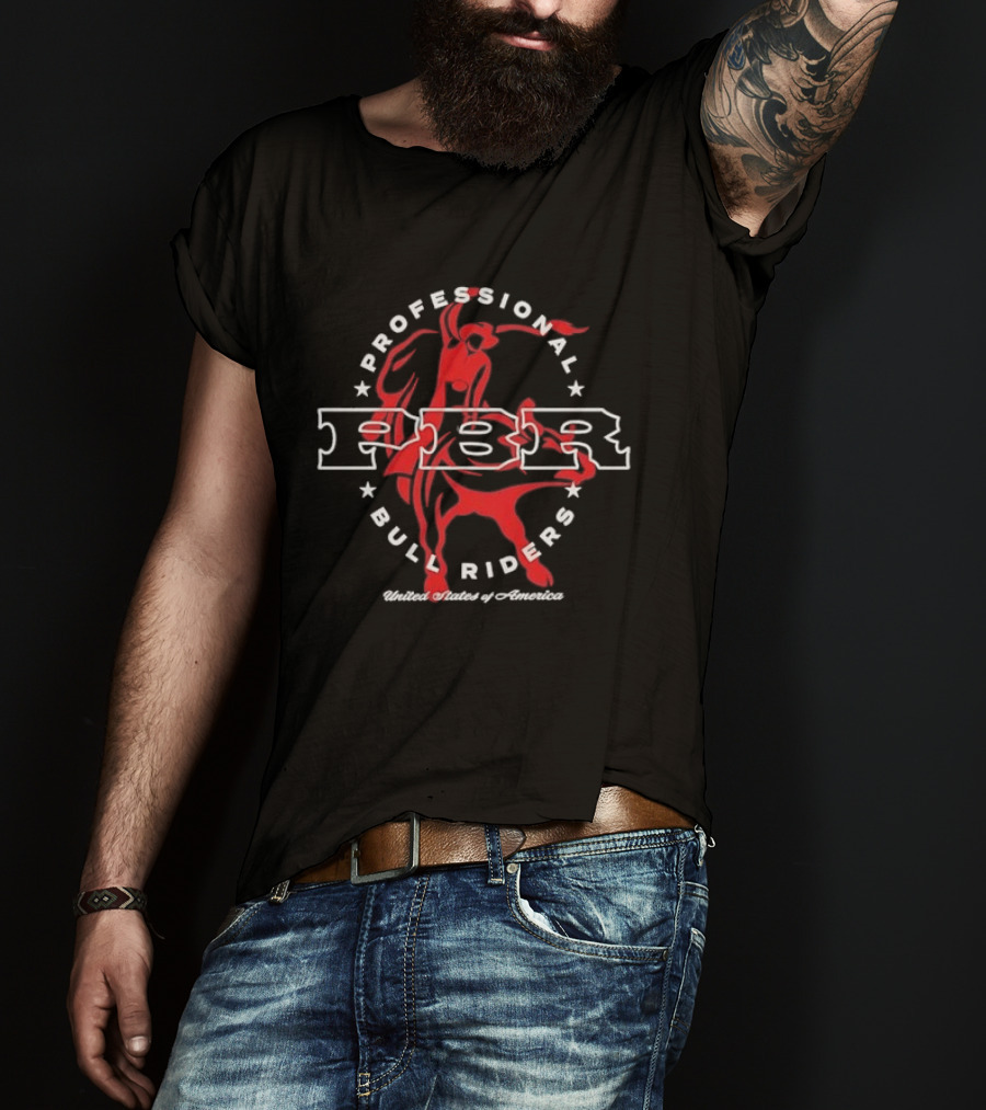 PBR Professional Bull Riders Stylized United States Of America T-Shirt