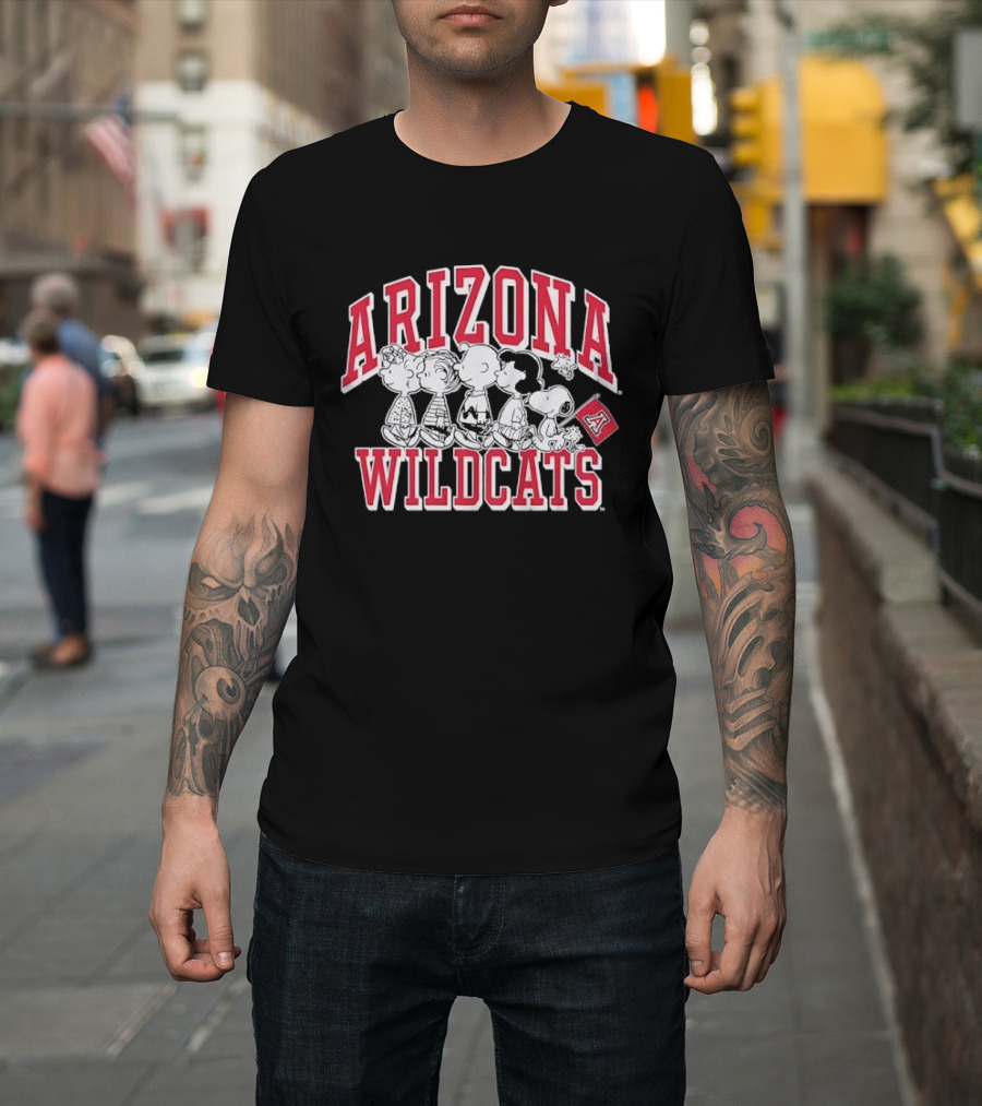 Peanuts Arizona Wildcats The Gang Collaboration T-Shirt