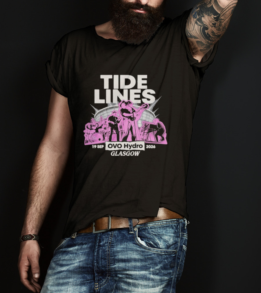 Tide Lines Live OVO Hydro September 19 2026 Glasgow Event T-Shirt