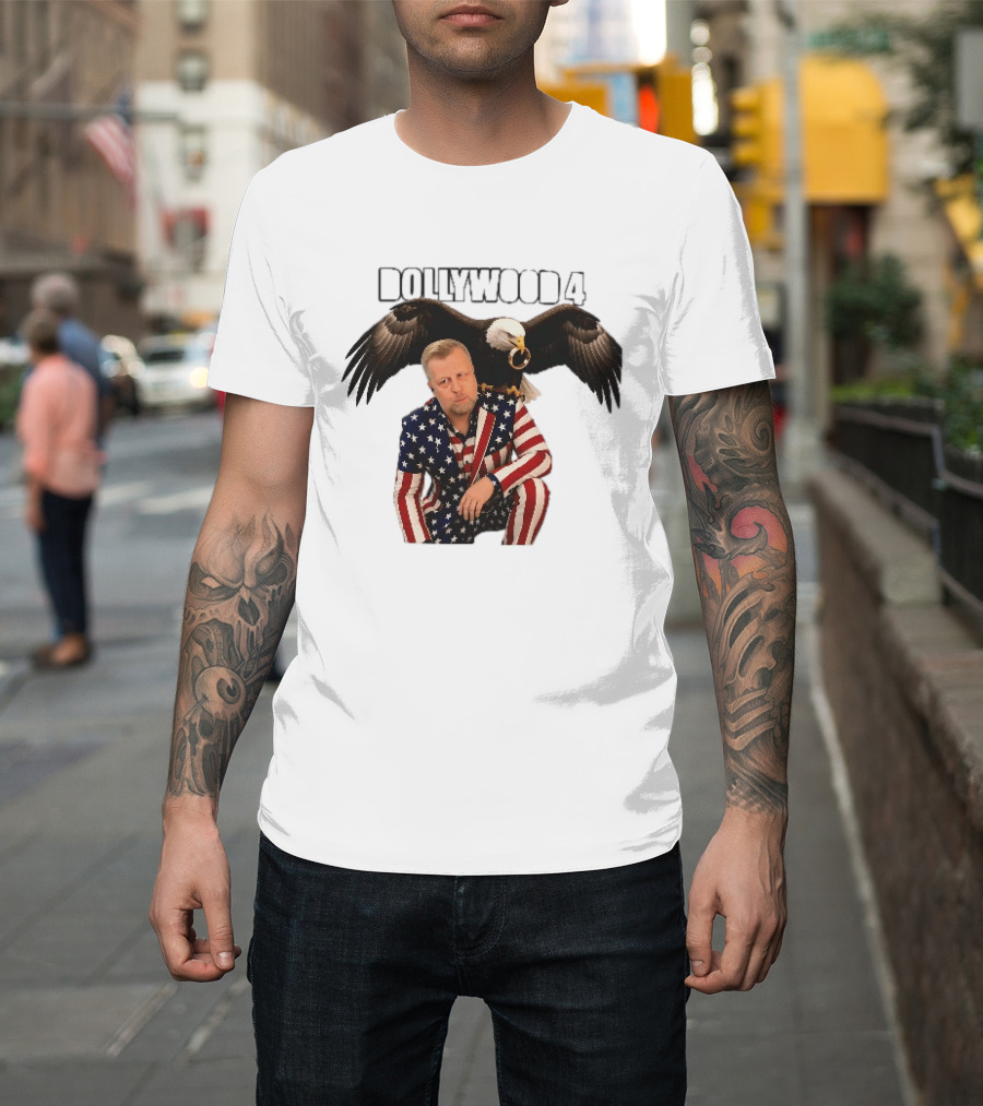 Dollywood 4 American Flag Suit Bald Eagle Ring T-Shirt