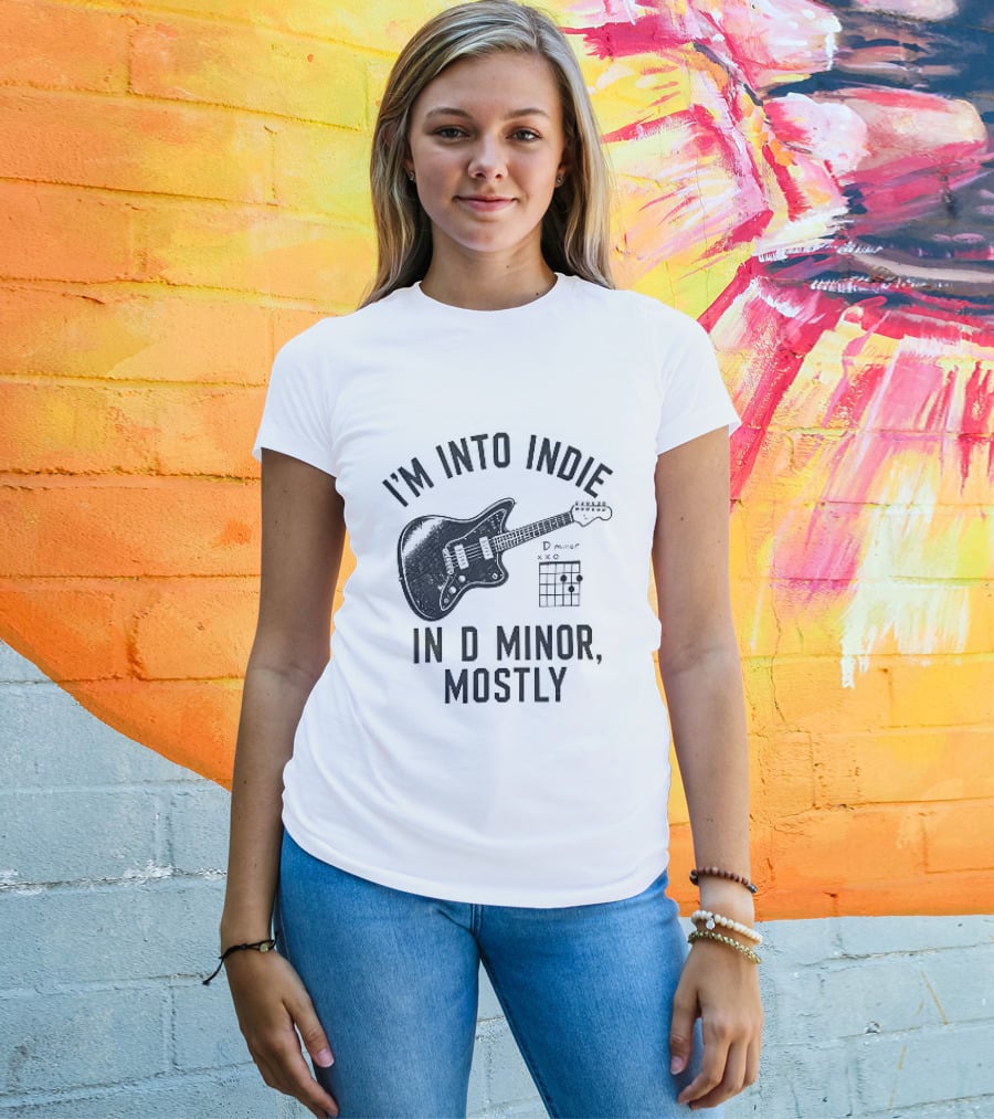I'm Into Indie Music Guitar In D Minor Mostly T-Shirt