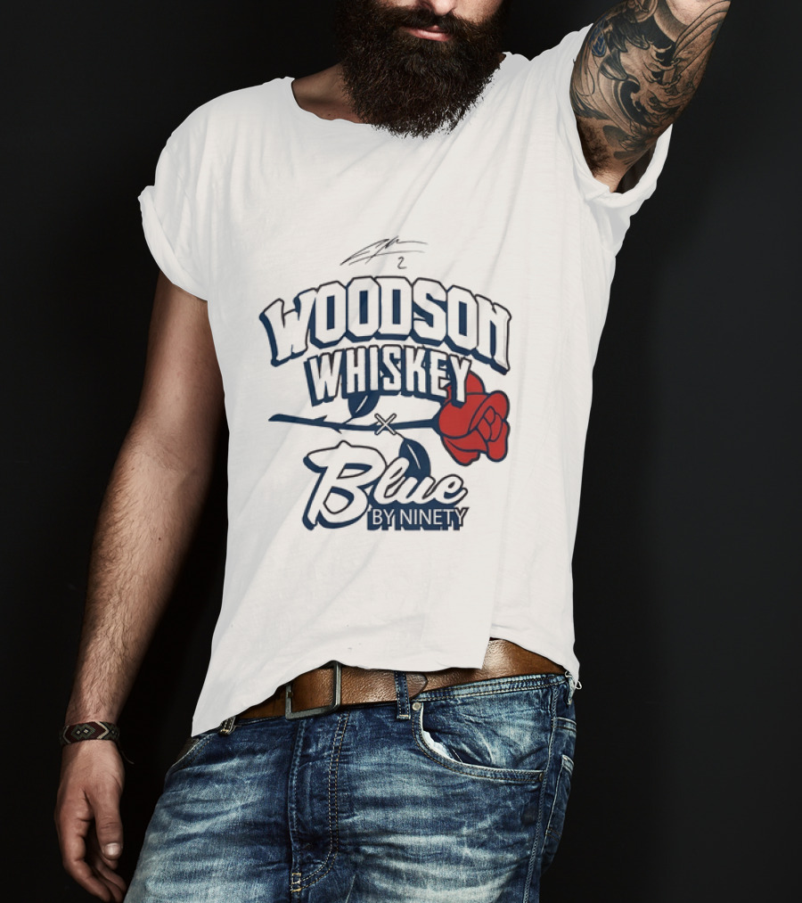 Woodson Whiskey Blue By Ninety Red Rose Collaboration T-Shirt