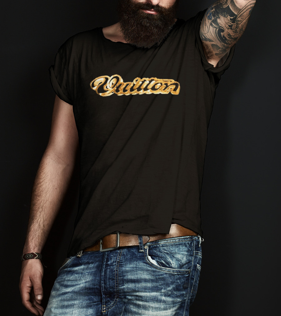 50 Cent Vuitton 3D Gold T-Shirt