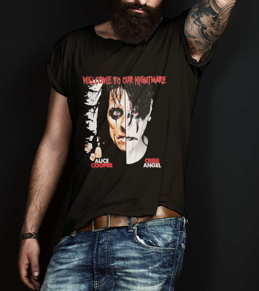 Welcome To Our Nightmare Alice Cooper Criss Angel Collaboration T-Shirt