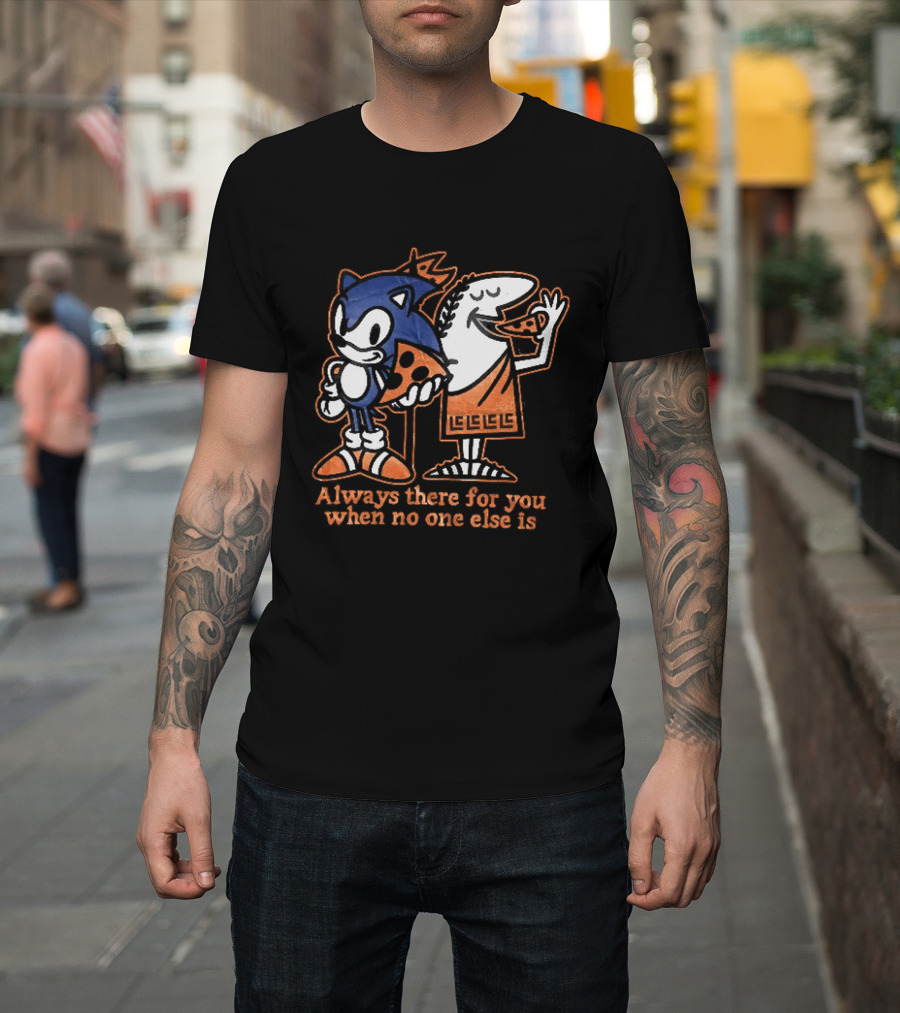 Sonic And Snoopy Always There For You When No One Else Is T-Shirt