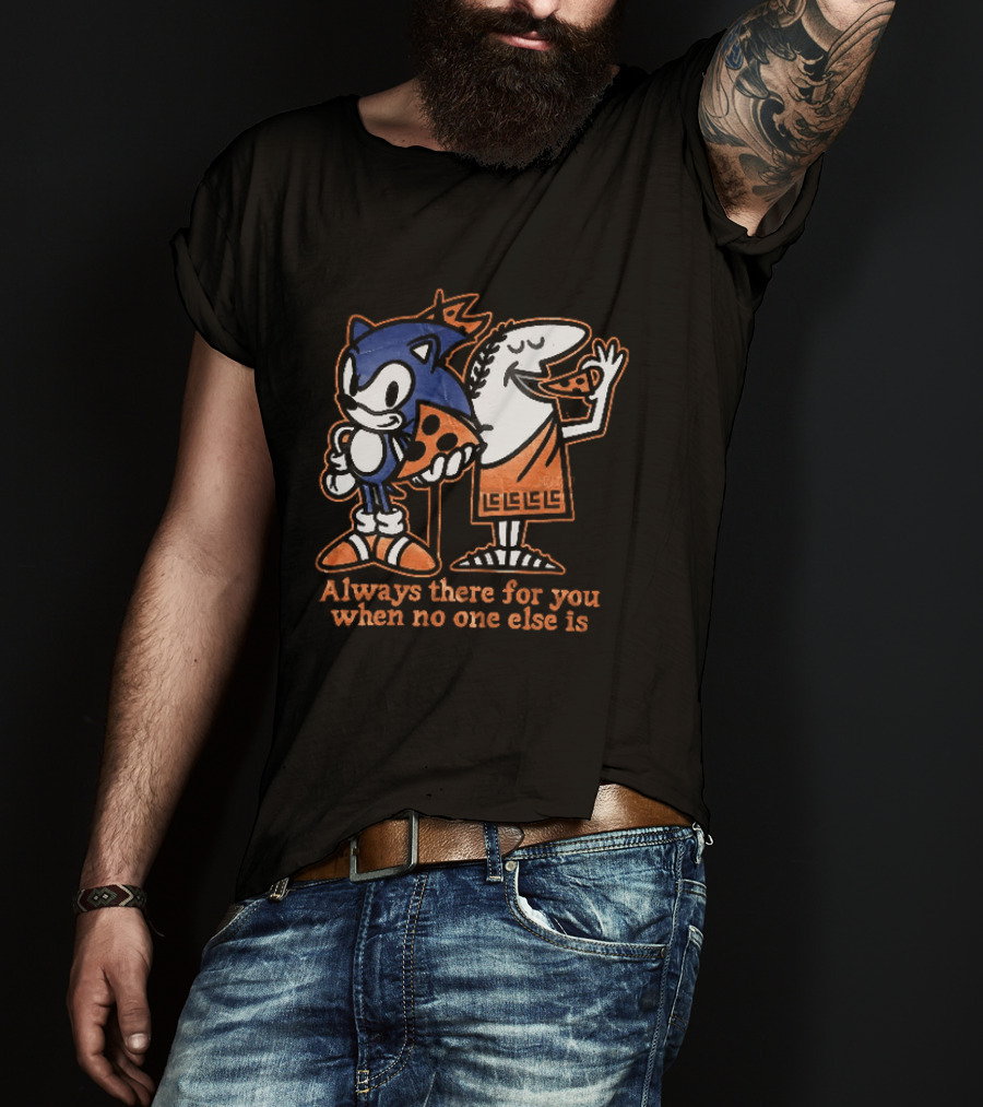 Sonic And Snoopy Always There For You When No One Else Is T-Shirt