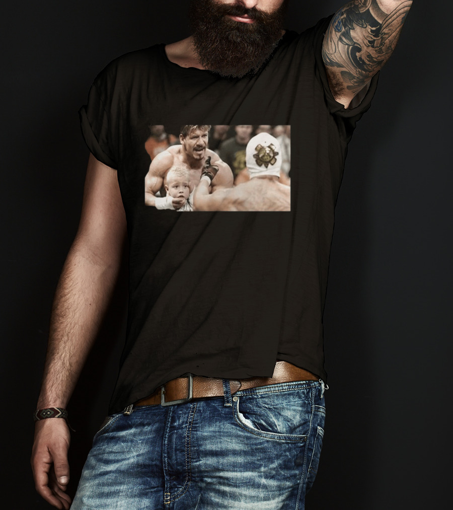 Bad Bunny Southern Tackle Apple Vintage Wrestling Match Iconic WWE Scene T-Shirt