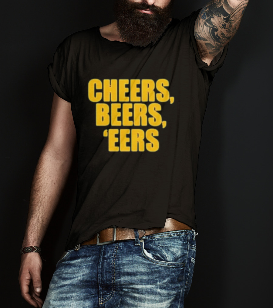 Cheers Beers 'Eers West Virginia Mountaineers NCAA Tailgate Party T-Shirt