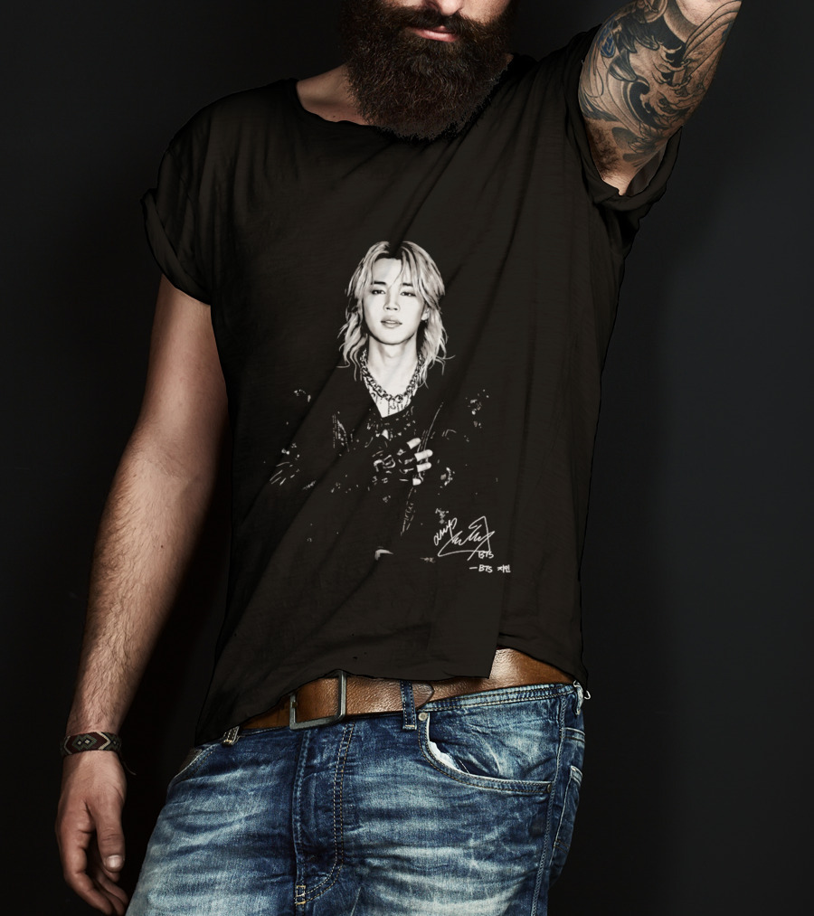 Jimin BTS Idol Signature Autograph T-Shirt