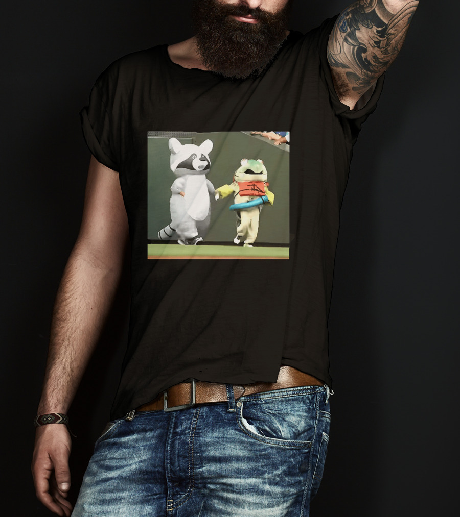 Seattle Mariners Mascots Jimothy Vs Humpy Salmon Running Event T-Shirt