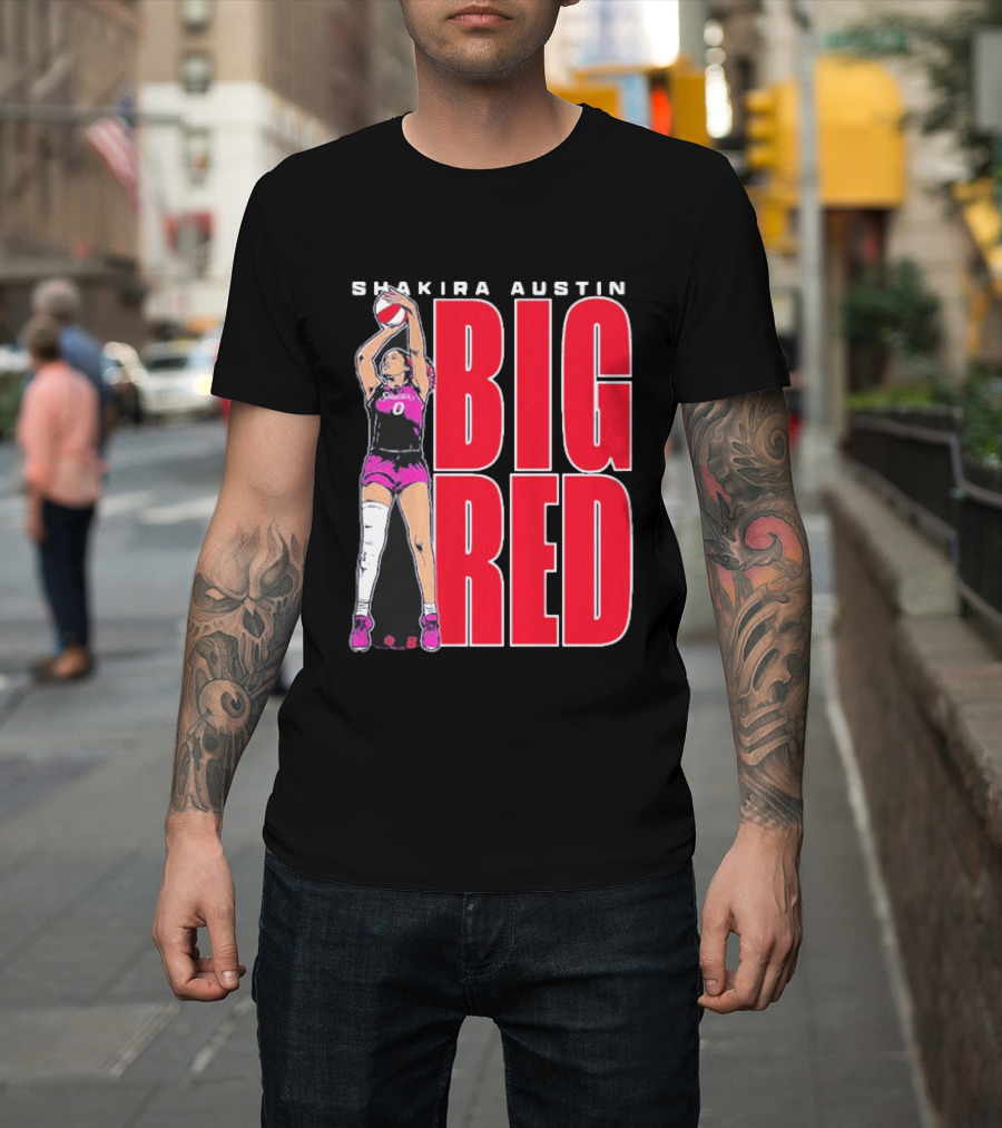 Shakira Austin Big Red Basketball Player T-Shirt