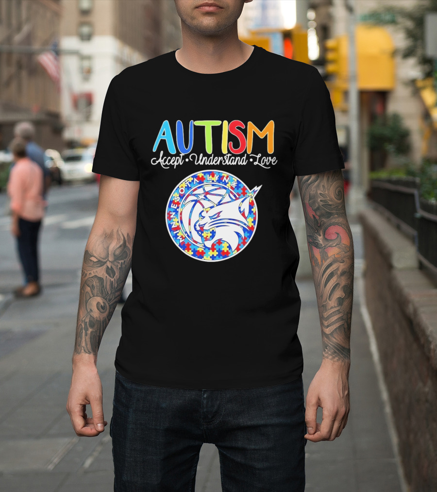 Minnesota Lynx Autism Accept Understand Love 2026 T-Shirt