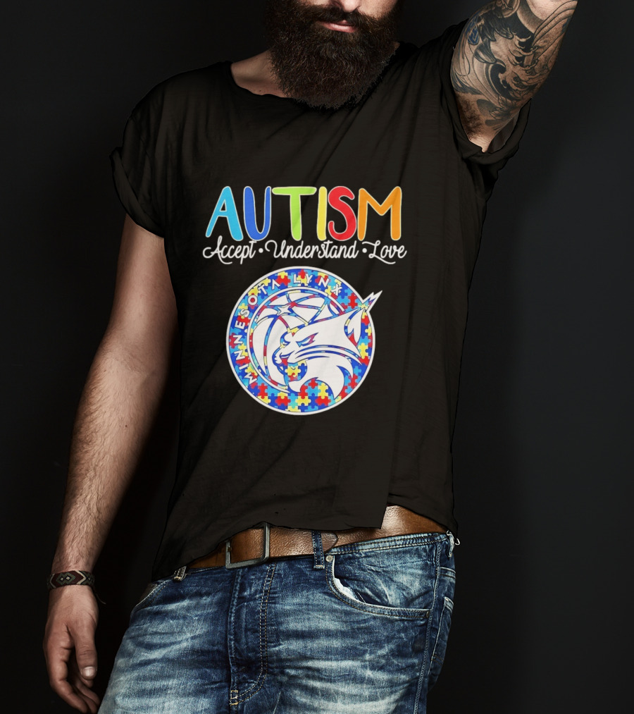 Minnesota Lynx Autism Accept Understand Love 2026 T-Shirt