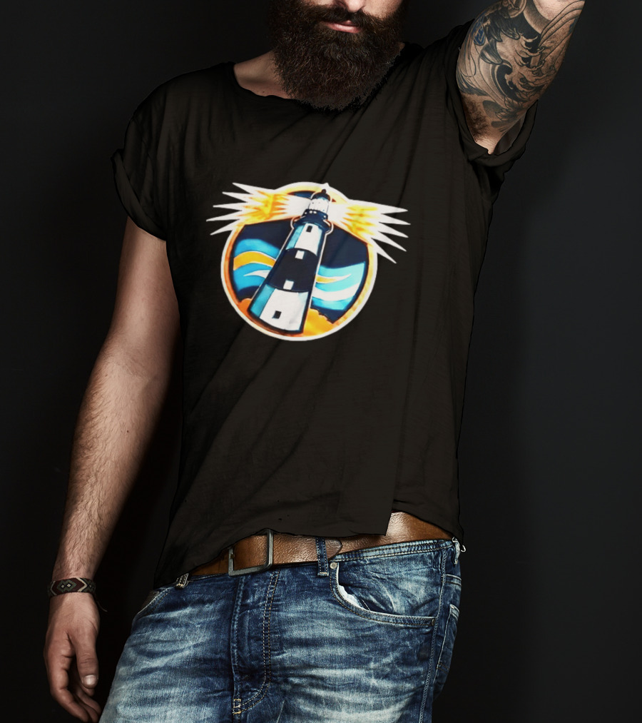 New York Islanders Navy Lighthouse буккаịt Sports Realistic Team Concept T-Shirt