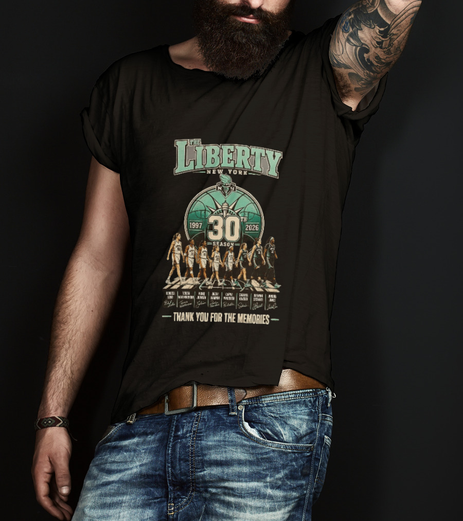The Liberty New York 1997 2026 30th Season Thank You For The Memories T-Shirt