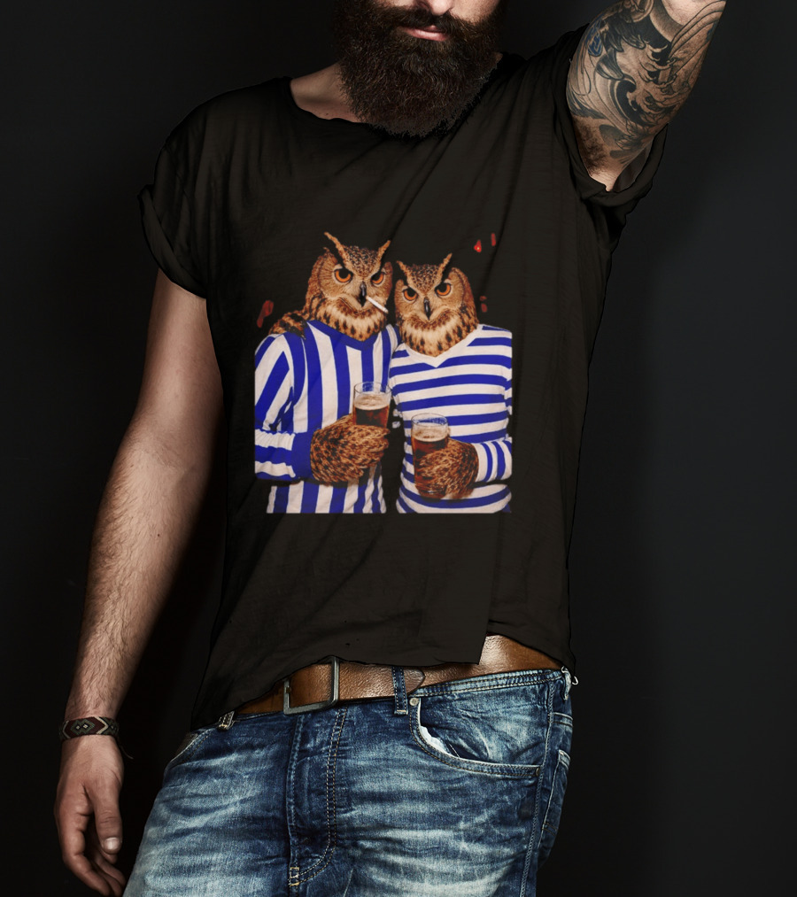The Owls Night Out Classic Football Smoking Beer Party T-Shirt