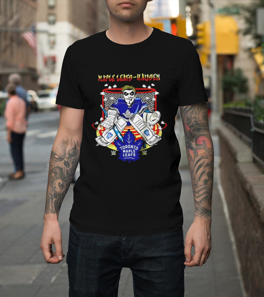 Toronto Maple Leafs Danhausen NHL Hockey WWE T-Shirt