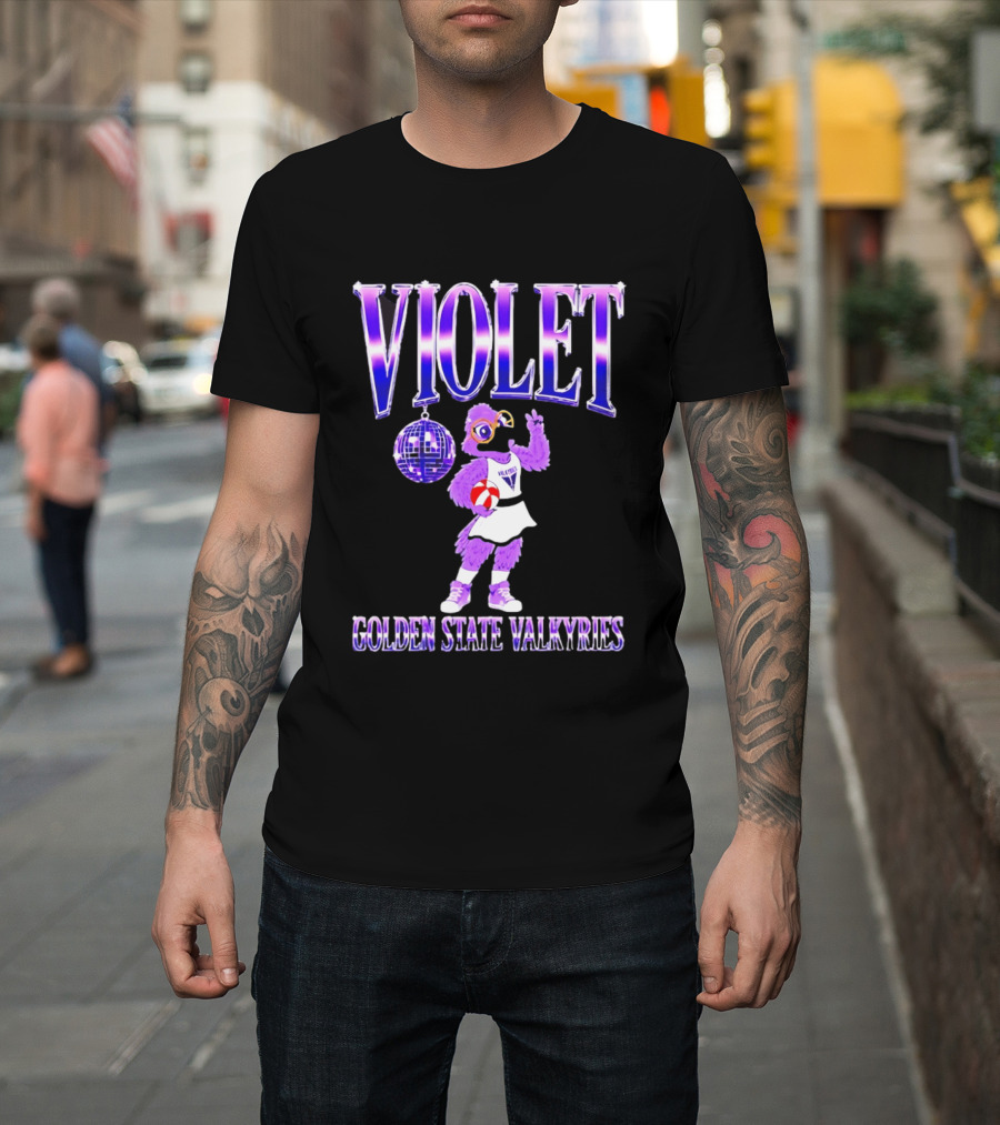 Violet Disco Golden State Valkyries Volleyball T-Shirt