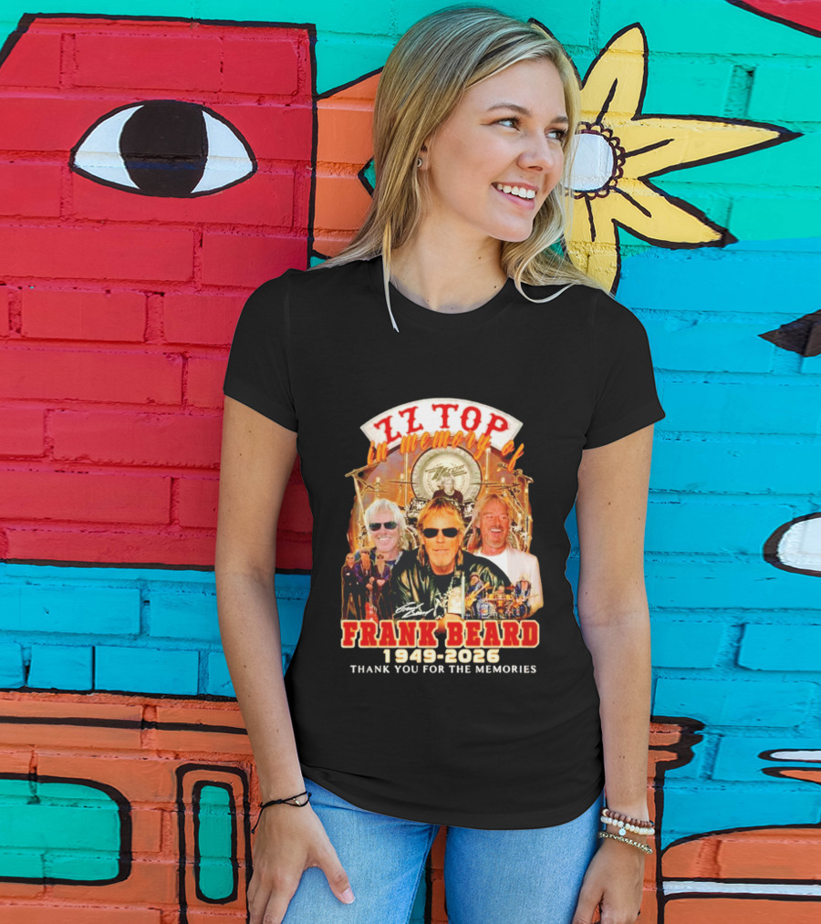 ZZ Top Frank Beard 1949 2026 In Memory Thank You For The Memories T-Shirt