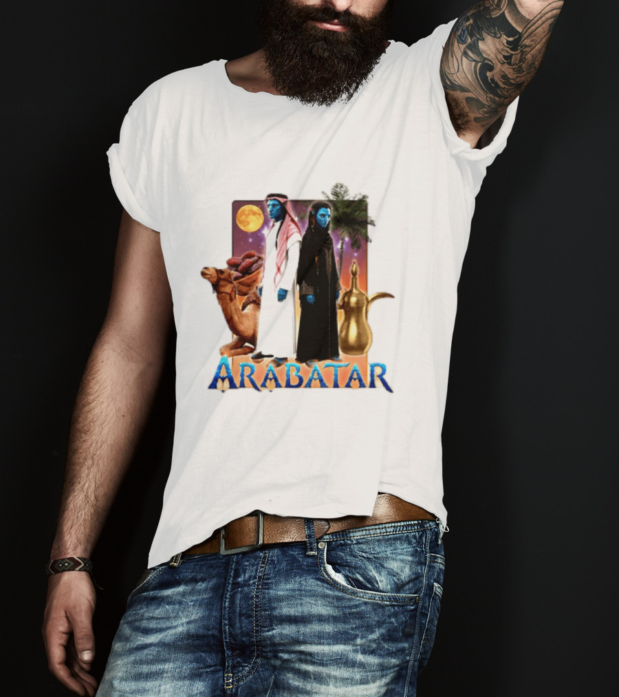ARABATAR Fantasy Characters With Camel Dates Kettle Palm Moon T-Shirt