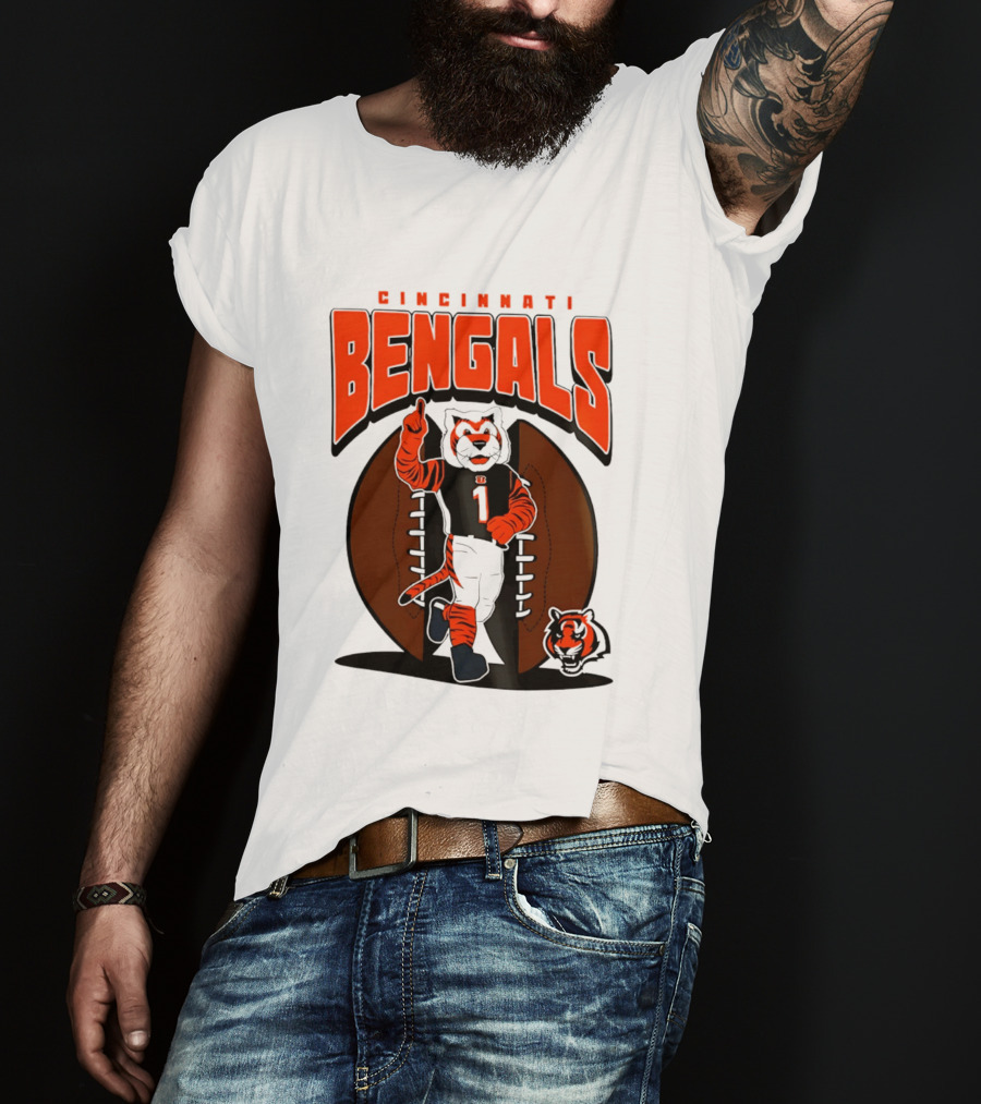 Cincinnati Bengals Tiger Mascot Football Fan Mania 2026 T-Shirt