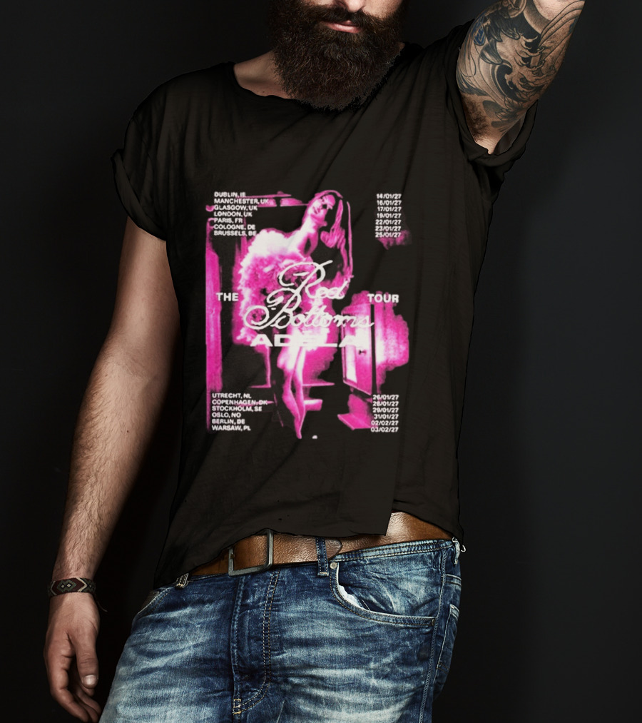Adela Jergova The Red Bottoms Europe Tour 2026 Dates And Cities T-Shirt