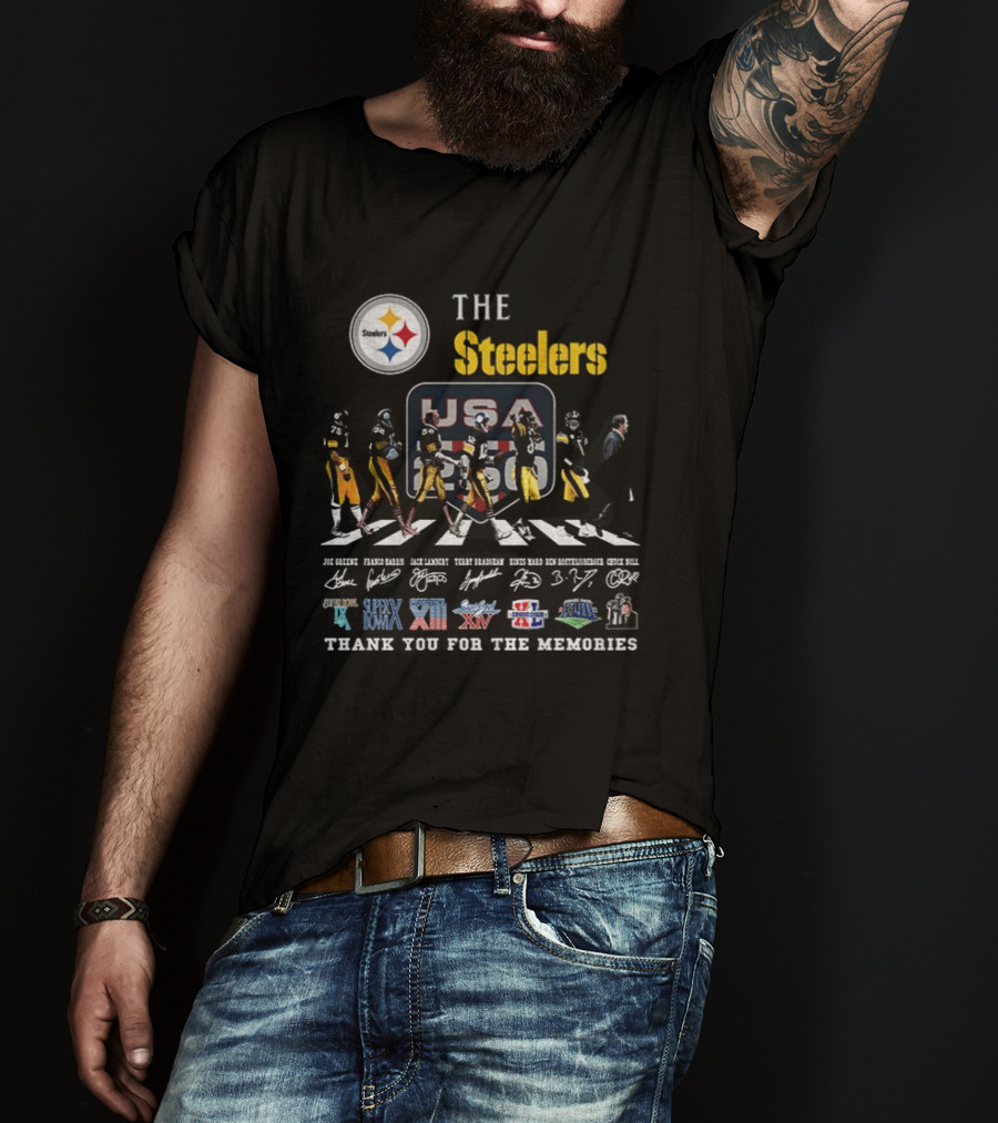 The Steelers Legends USA Super Bowl Thank You For The Memories T-Shirt