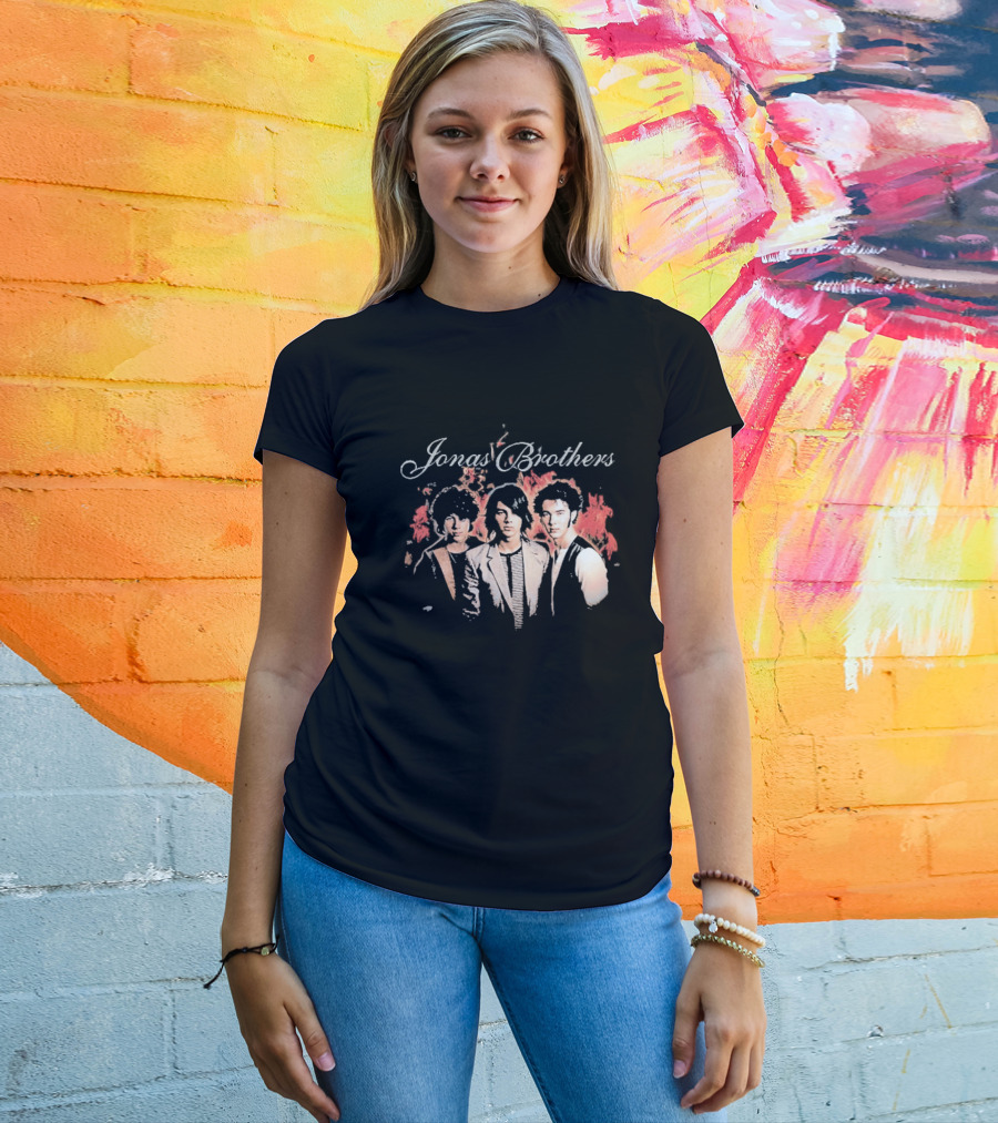 Jonas Brothers Burning Up All Over Again Tour 2026 Throwback Photo T-Shirt