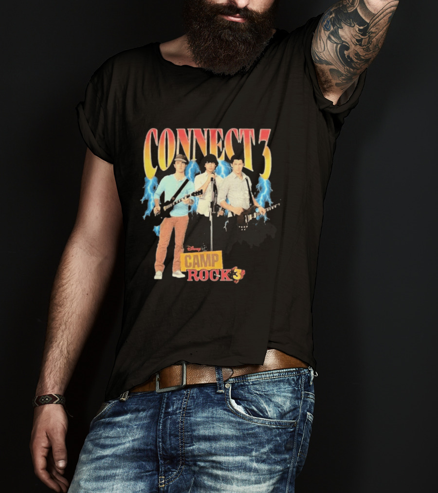 Disney Camp Rock 3 Connect 3 Band Jonas Brothers T-Shirt