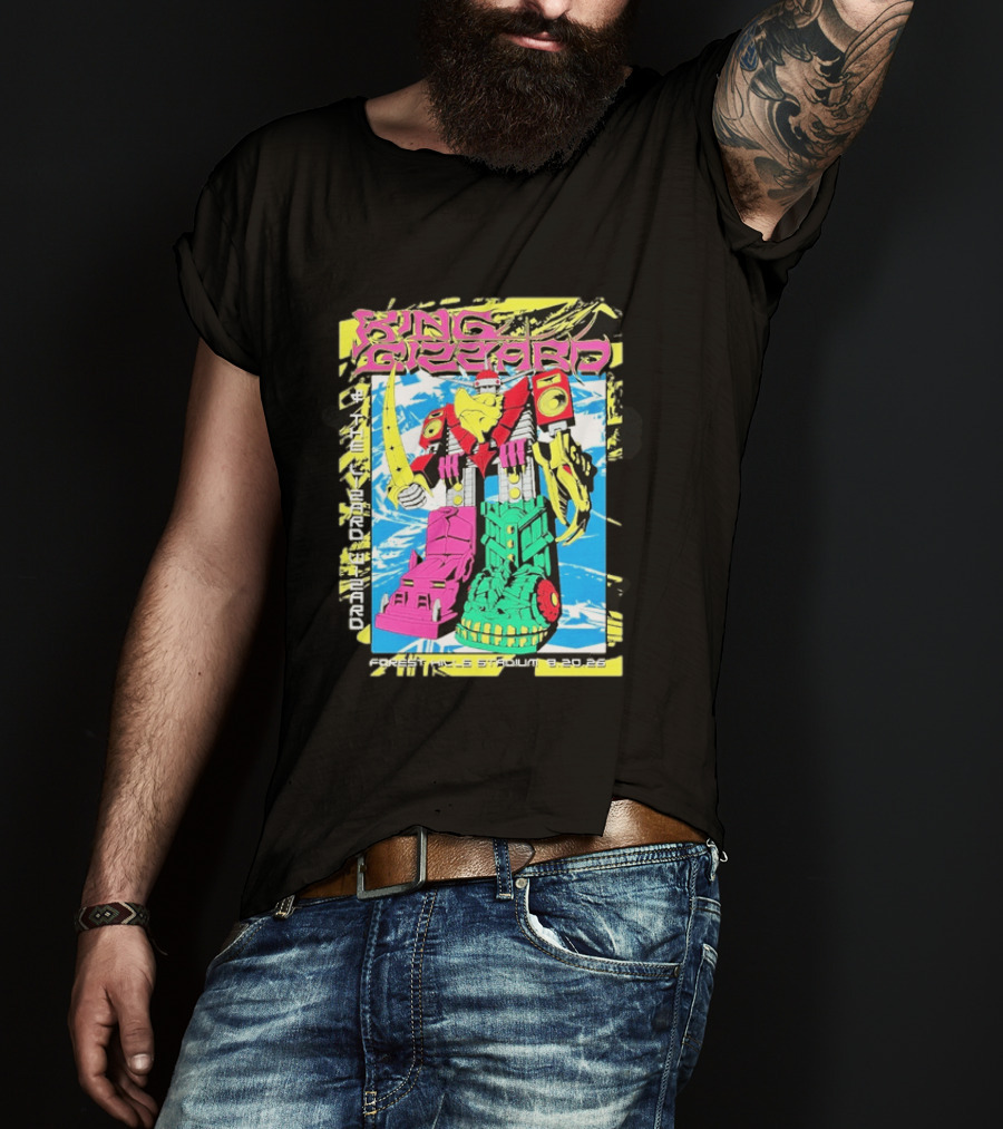 King Gizzard And The Lizard Wizard Queens New York 2026 Forest Hills Stadium August 20 Robot T-Shirt