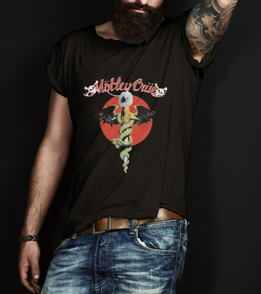 Motley Crue Dr. Feelgood Medical Caduceus Bat Logo Toddler 2026 T-Shirt