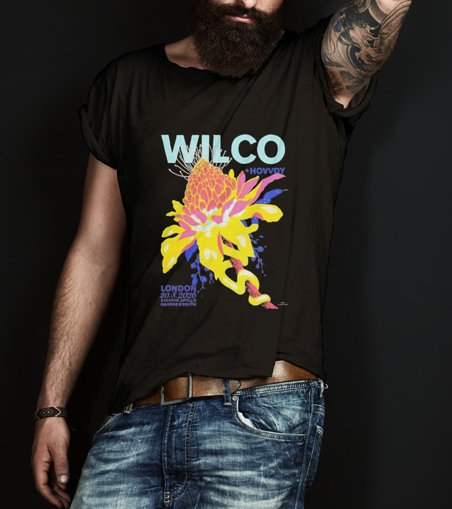 Wilco London UK Eventim Apollo Hammersmith August 20 2026 Featuring Hovvdy T-Shirt