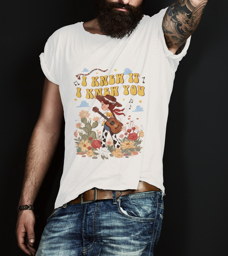 I Knew It I Knew You Jessie Toy Story Floral Adventure T-Shirt