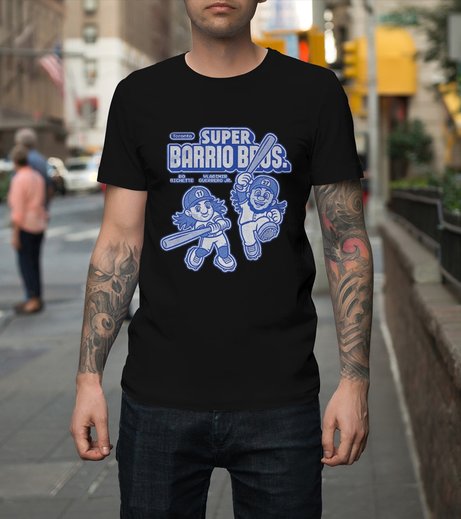 Toronto Super Barrio Bros Bo Bichette Vladimir Guerrero Jr 11 27 T-Shirt